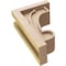 Ekena Millwork 5"W x 10"D x 15"H Classic Alma Rough Cedar Woodgrain TimberThane Corbel, Primed Tan CORUR05X10X15ALMRCPR - alternate 4